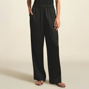Kallmeyer - Elastic Waistband Wide Leg Trouser - Black